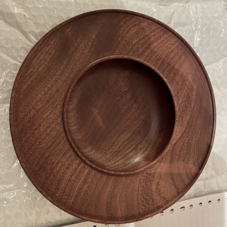 Small bowl with rim in Bloodwood .jpg